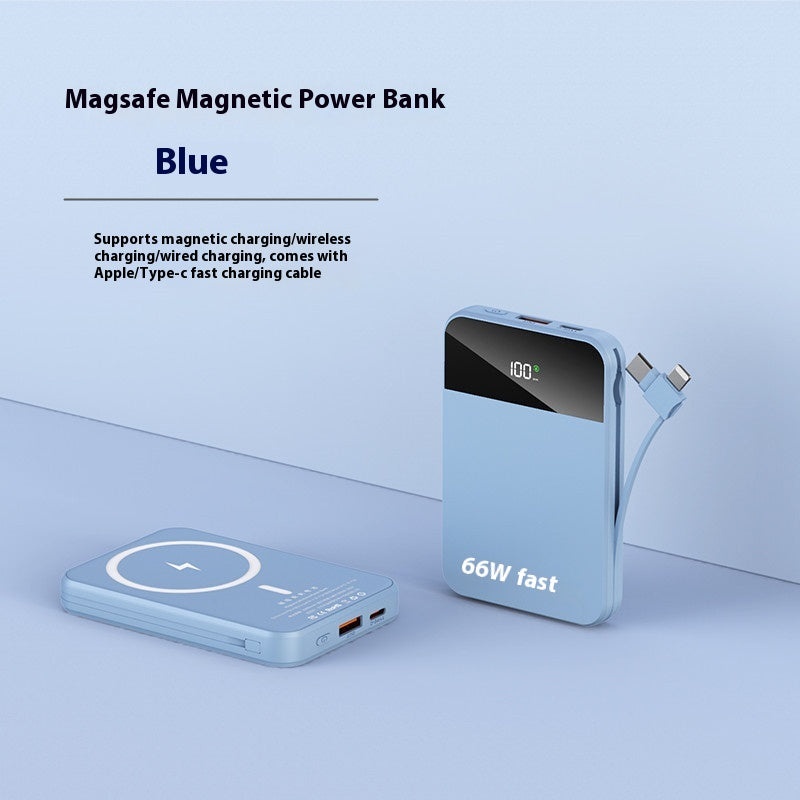 Experience Lightning-Fast Charging with the Magsafe Magnetic Wireless 66W Power Bank - Sleek, Stylish, and Efficient!