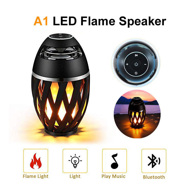 Illuminate Your Space with the Flight-Carrying Flame Bluetooth Speaker Box - Perfect Home Decoration!