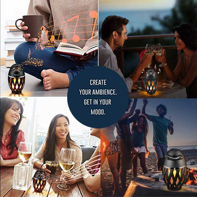 Illuminate Your Space with the Flight-Carrying Flame Bluetooth Speaker Box - Perfect Home Decoration!
