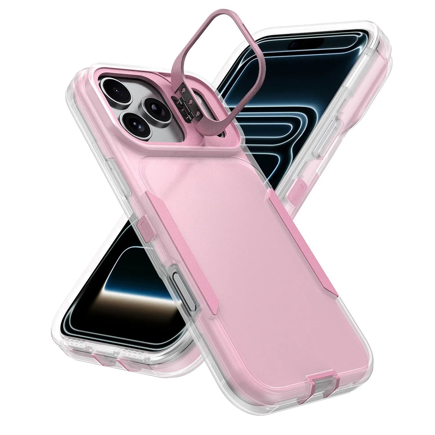 Ultimate Heavy Duty Shockproof Case for iPhone 17/15/14/13/12 Pro Max – Military Grade Protection & Built-In Camera Kickstand