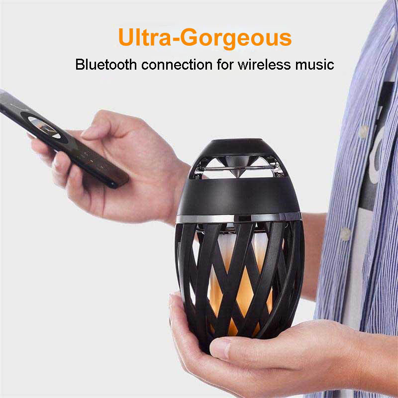 Illuminate Your Space with the Flight-Carrying Flame Bluetooth Speaker Box - Perfect Home Decoration!