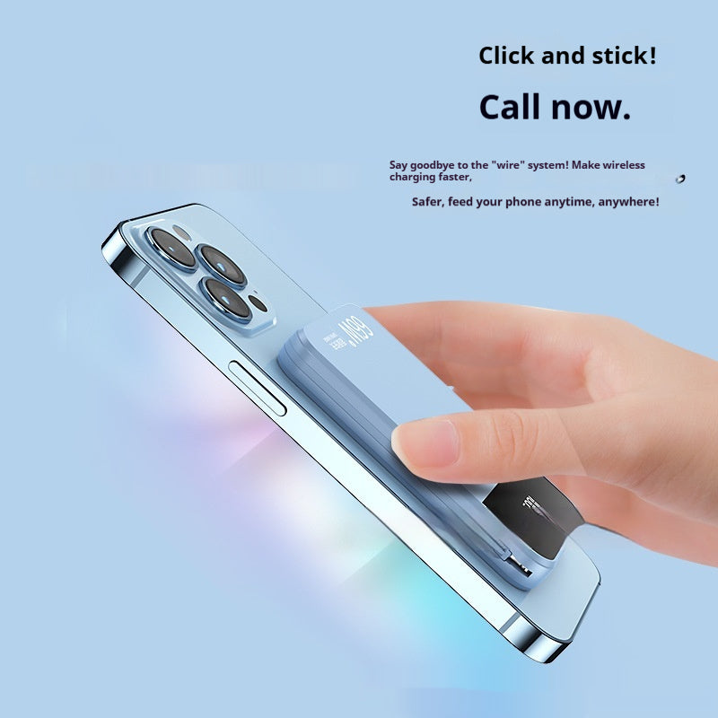 Experience Lightning-Fast Charging with the Magsafe Magnetic Wireless 66W Power Bank - Sleek, Stylish, and Efficient!