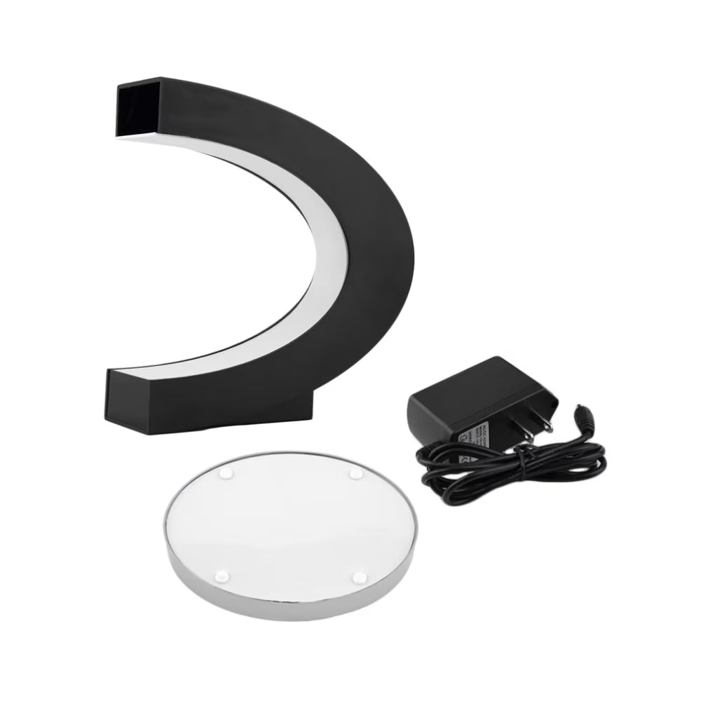 Elevate Your Memories with the Levitating C Shape Photo Frame - Magical Floating Display with Colorful LED Lights