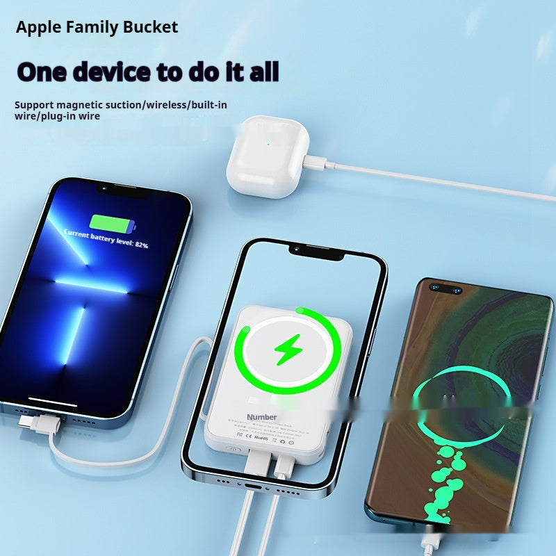 Experience Lightning-Fast Charging with the Magsafe Magnetic Wireless 66W Power Bank - Sleek, Stylish, and Efficient!
