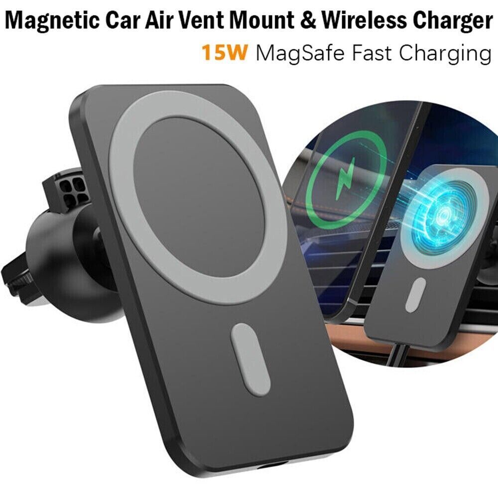 Ultimate Magnetic Wireless Charger Car Mount Holder for iPhone 12, 13, 14 Pro Max - Effortless Charging On-the-Go!