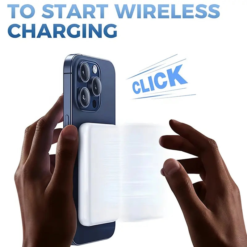 Experience Ultimate Convenience with the 5000mAh Magnetic Power Bank - MagSafe Wireless Fast Charger for iPhone 12-17 Pro/Pro Max, Your Perfect On-the-Go Battery Companion!