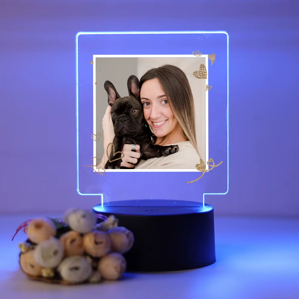 Illuminate Your Love: Customizable 3D Acrylic LED Night Lamp for Couples – Perfect Gift for Birthdays and Weddings!