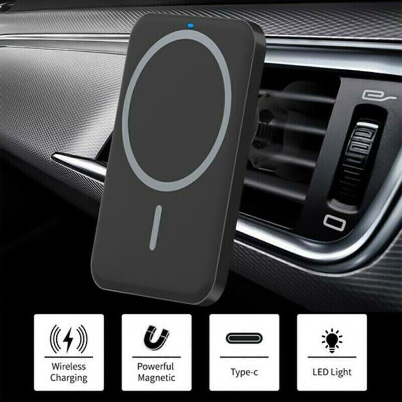 Ultimate Magnetic Wireless Charger Car Mount Holder for iPhone 12, 13, 14 Pro Max - Effortless Charging On-the-Go!