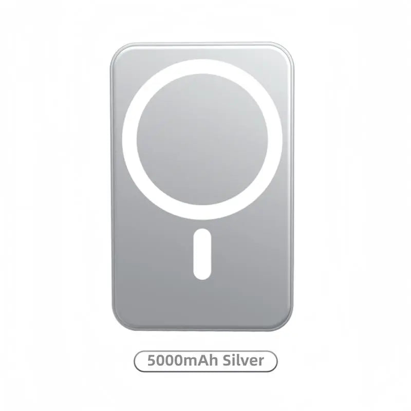 Experience Ultimate Convenience with the 5000mAh Magnetic Power Bank - MagSafe Wireless Fast Charger for iPhone 12-17 Pro/Pro Max, Your Perfect On-the-Go Battery Companion!