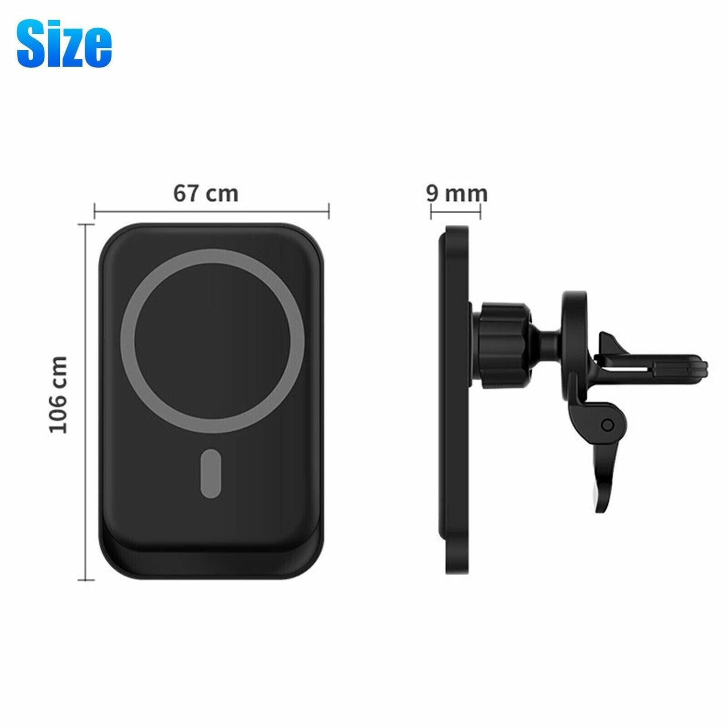 Ultimate Magnetic Wireless Charger Car Mount Holder for iPhone 12, 13, 14 Pro Max - Effortless Charging On-the-Go!