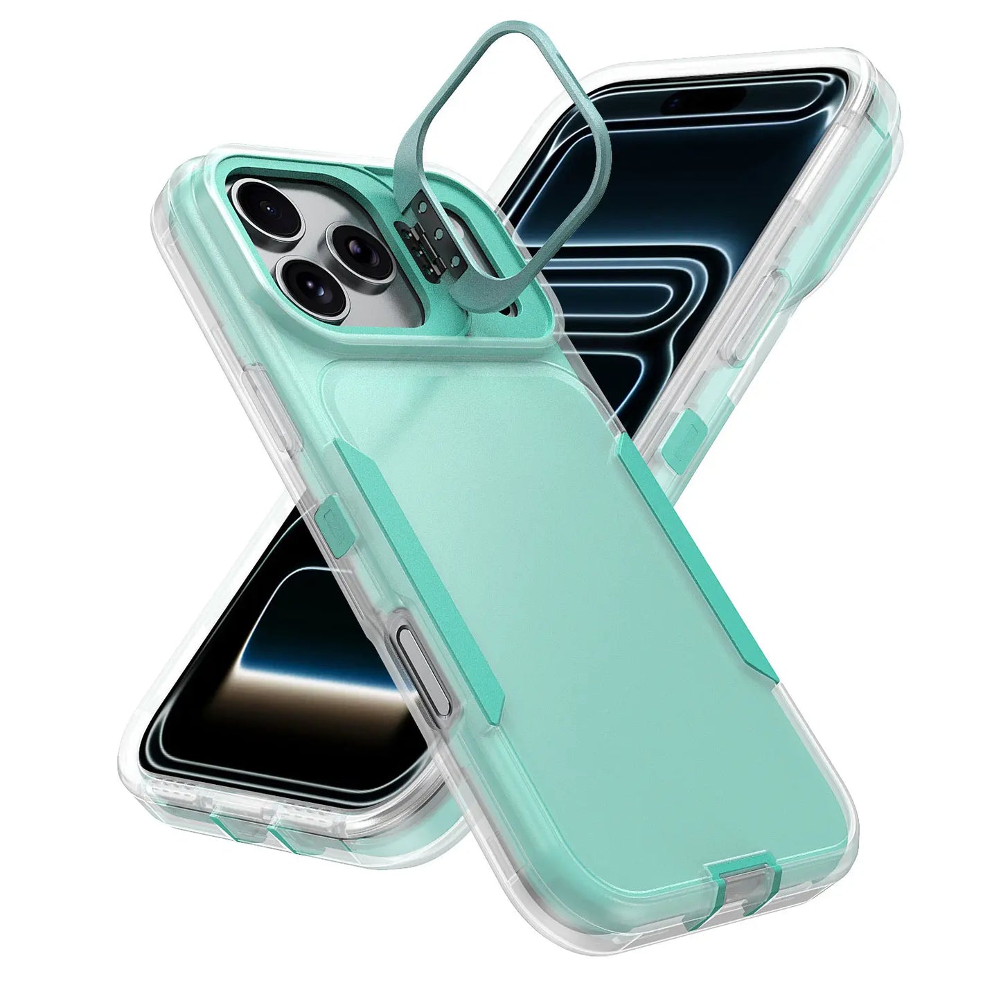Ultimate Heavy Duty Shockproof Case for iPhone 17/15/14/13/12 Pro Max – Military Grade Protection & Built-In Camera Kickstand