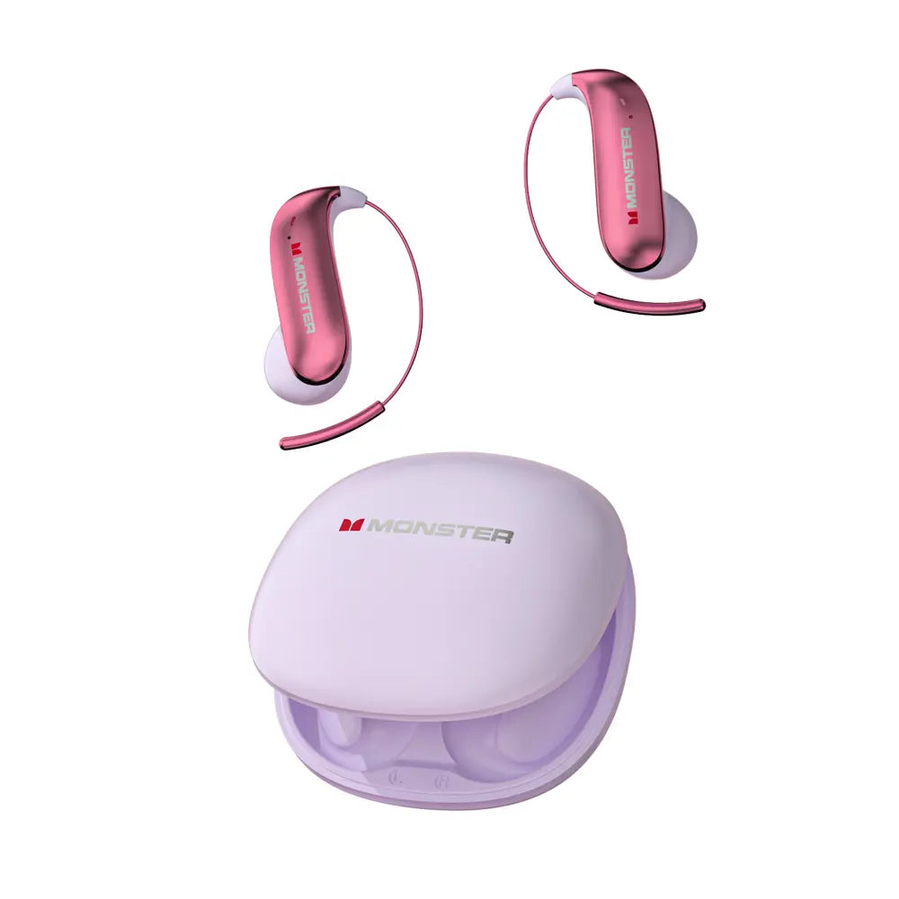 Unleash Your Sound: Monster Bluetooth Ear Buds with Zero-Gravity Titanium Design, 145H Playtime, and Noise Isolation - Perfect for Travel and Gifting!