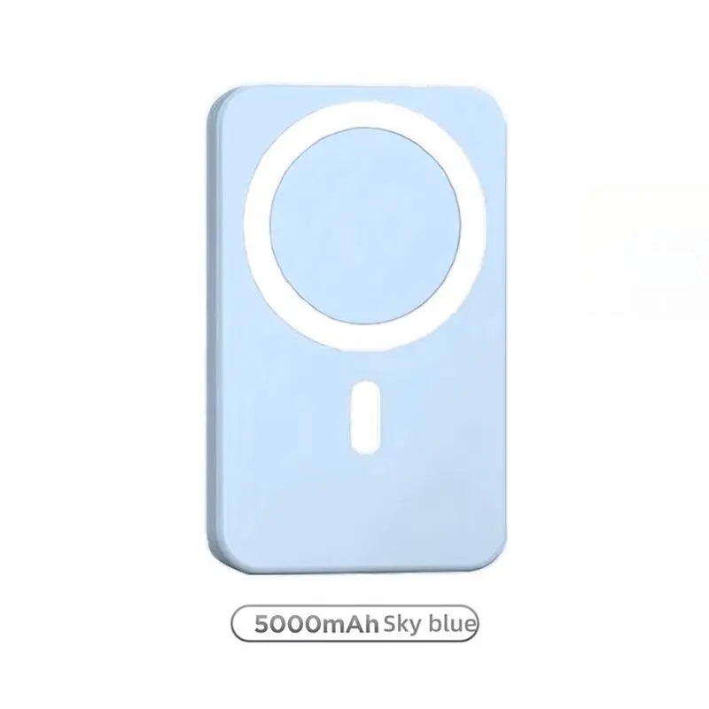 Experience Ultimate Convenience with the 5000mAh Magnetic Power Bank - MagSafe Wireless Fast Charger for iPhone 12-17 Pro/Pro Max, Your Perfect On-the-Go Battery Companion!