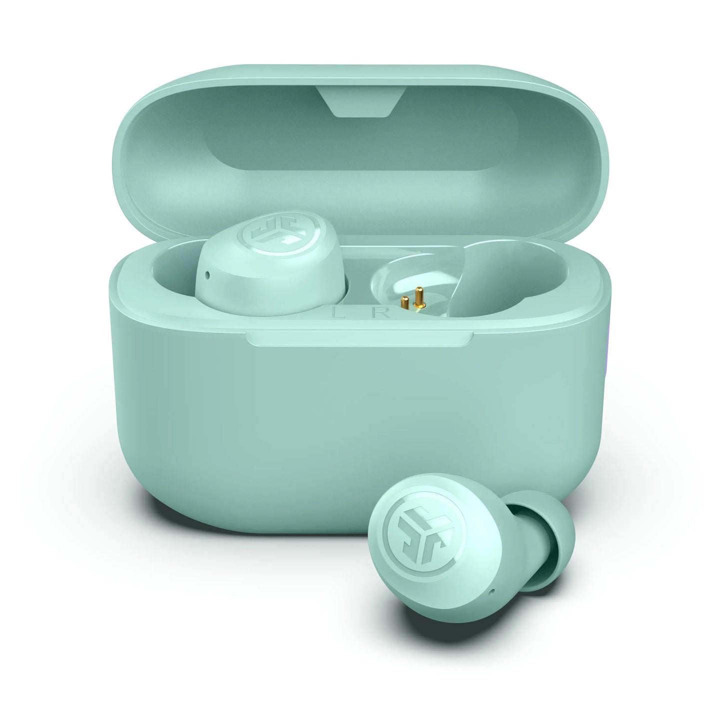 Jlab GO POP+ True Wireless Earbuds with 35+ Hour Playtime Dual Connect IPX4 Sweatproof Fast Charge 10 Minutes for 1+ Hour Playtime Rechargeable Bluetooth 5.3 Headset