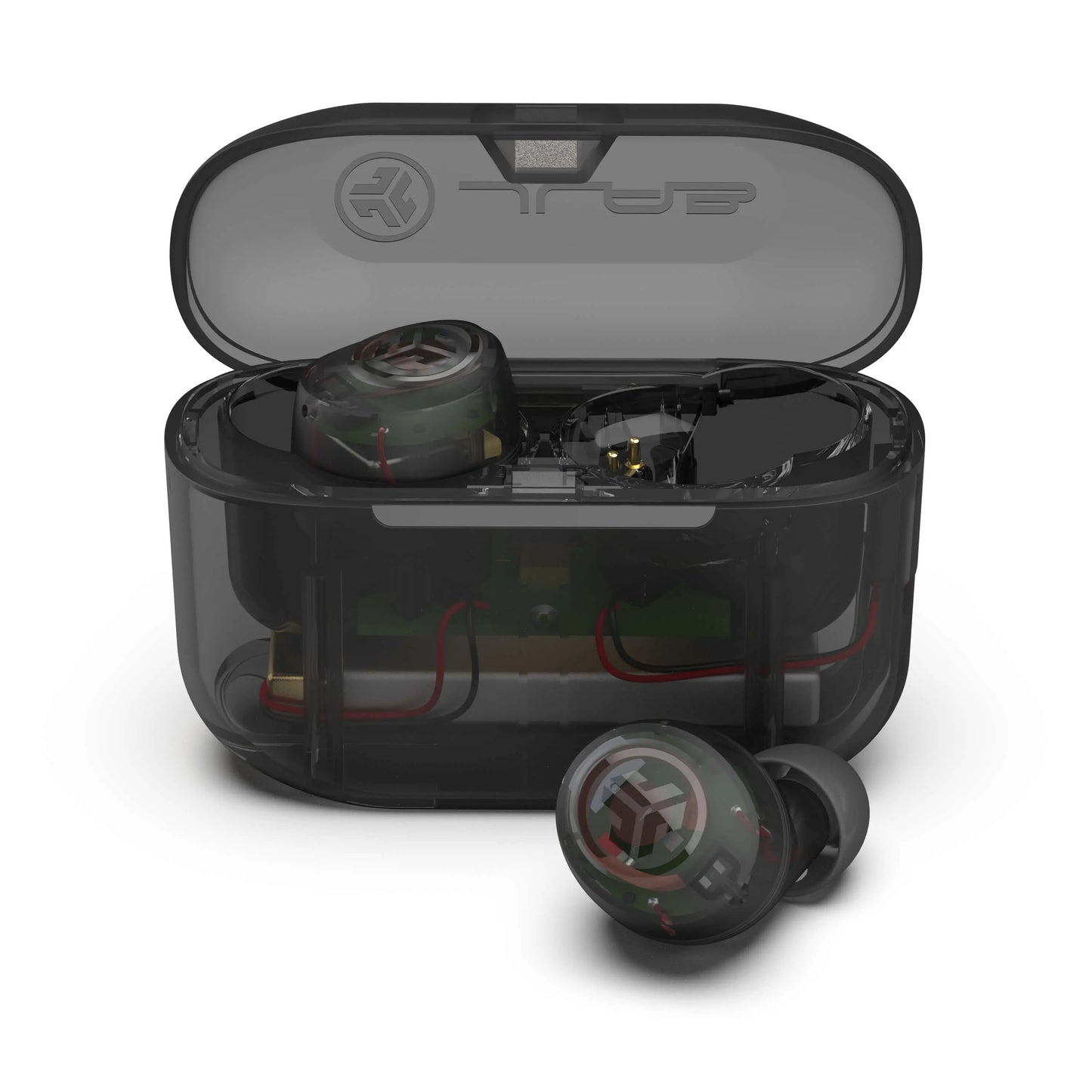 Jlab GO POP+ True Wireless Earbuds with 35+ Hour Playtime Dual Connect IPX4 Sweatproof Fast Charge 10 Minutes for 1+ Hour Playtime Rechargeable Bluetooth 5.3 Headset