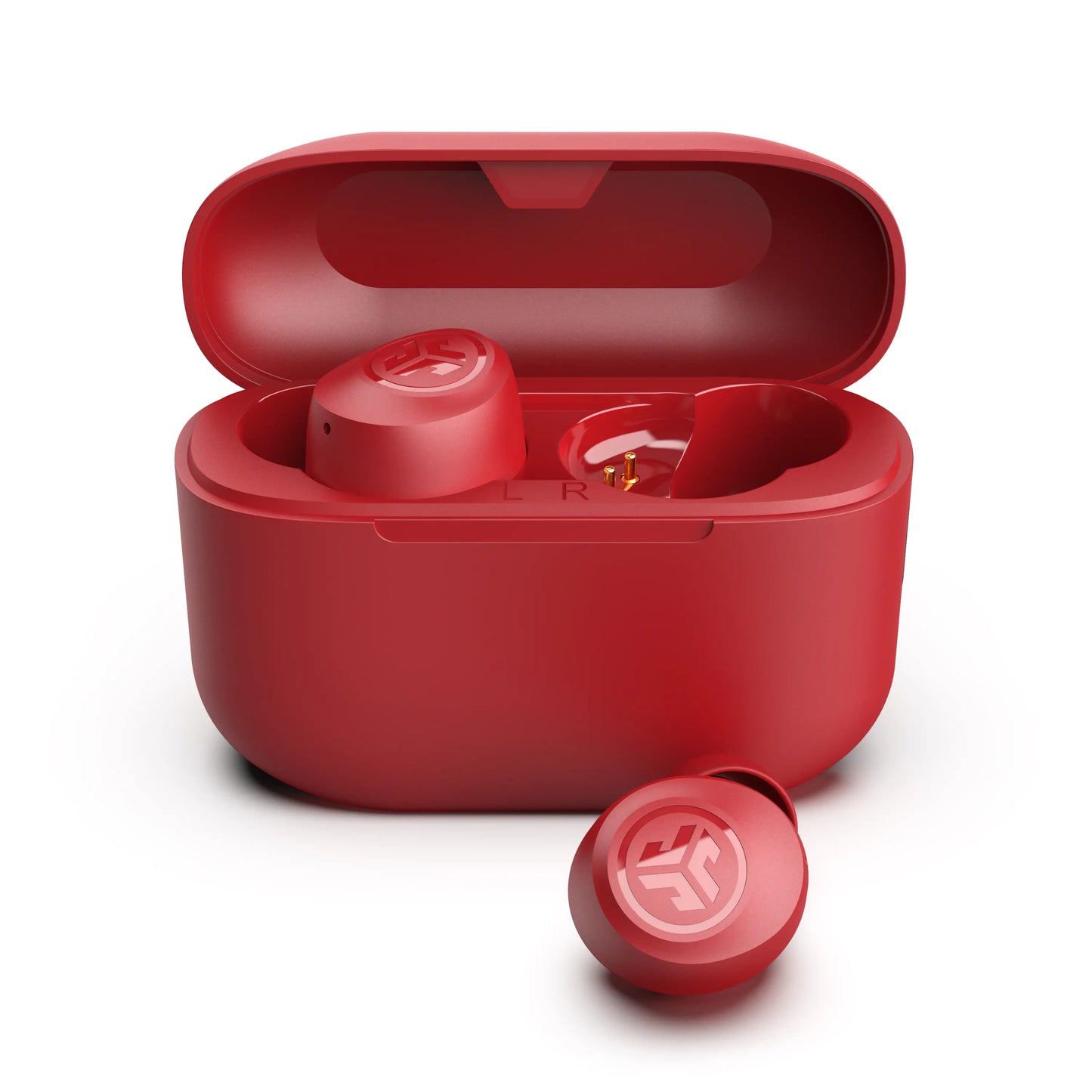 Jlab GO POP+ True Wireless Earbuds with 35+ Hour Playtime Dual Connect IPX4 Sweatproof Fast Charge 10 Minutes for 1+ Hour Playtime Rechargeable Bluetooth 5.3 Headset