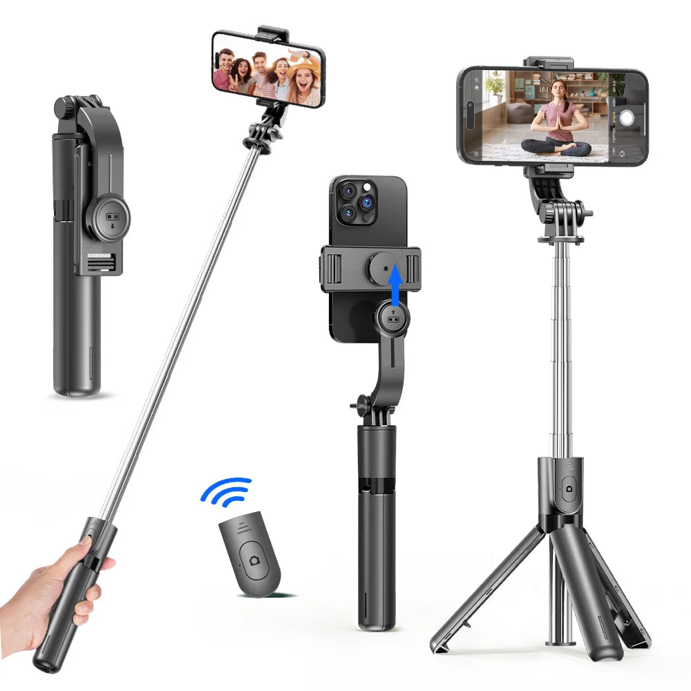 Capture Every Moment with the F01 Selfie Stick Tripod - 360° Rotation, Extendable, and Bluetooth Remote for iPhone and Android