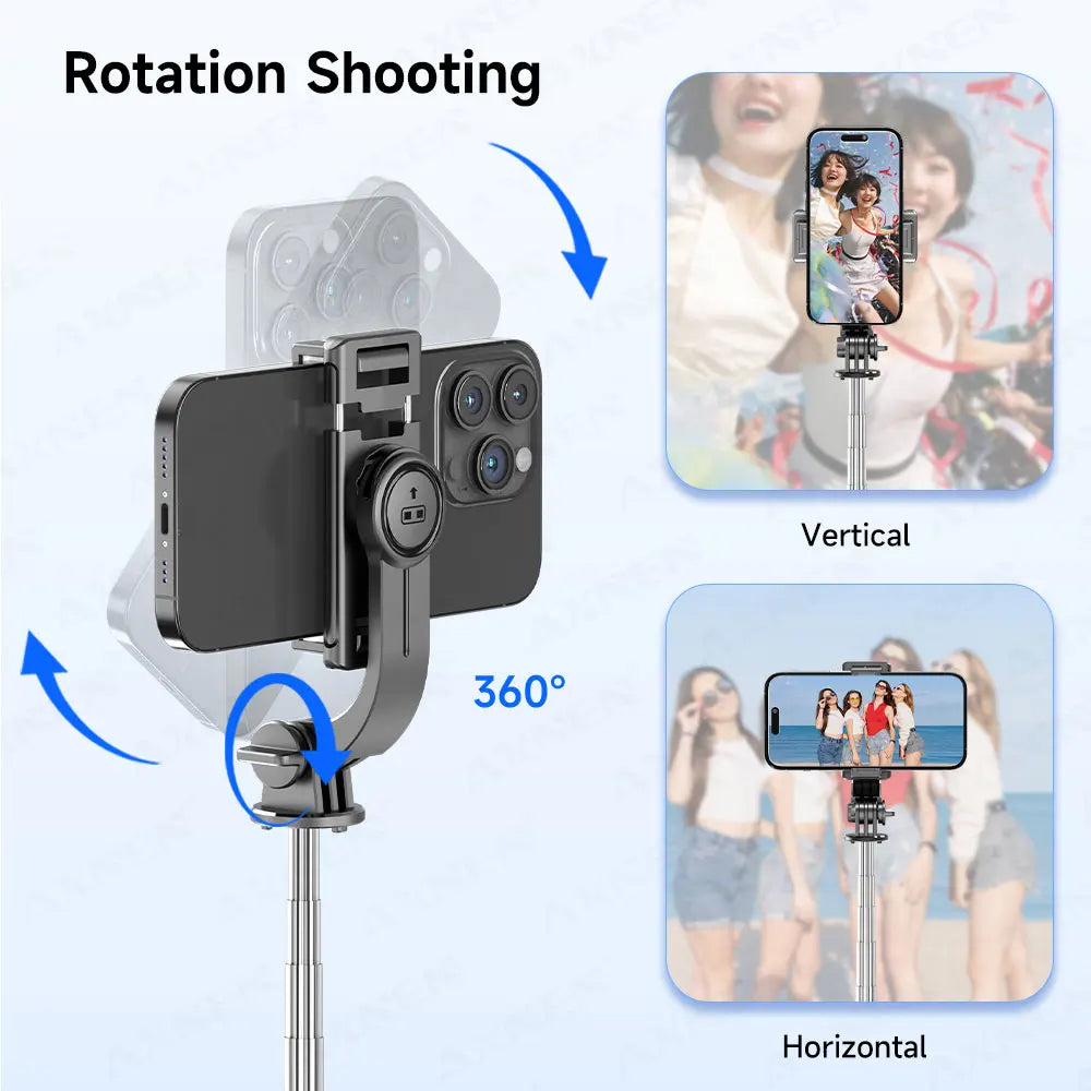 Capture Every Moment with the F01 Selfie Stick Tripod - 360° Rotation, Extendable, and Bluetooth Remote for iPhone and Android