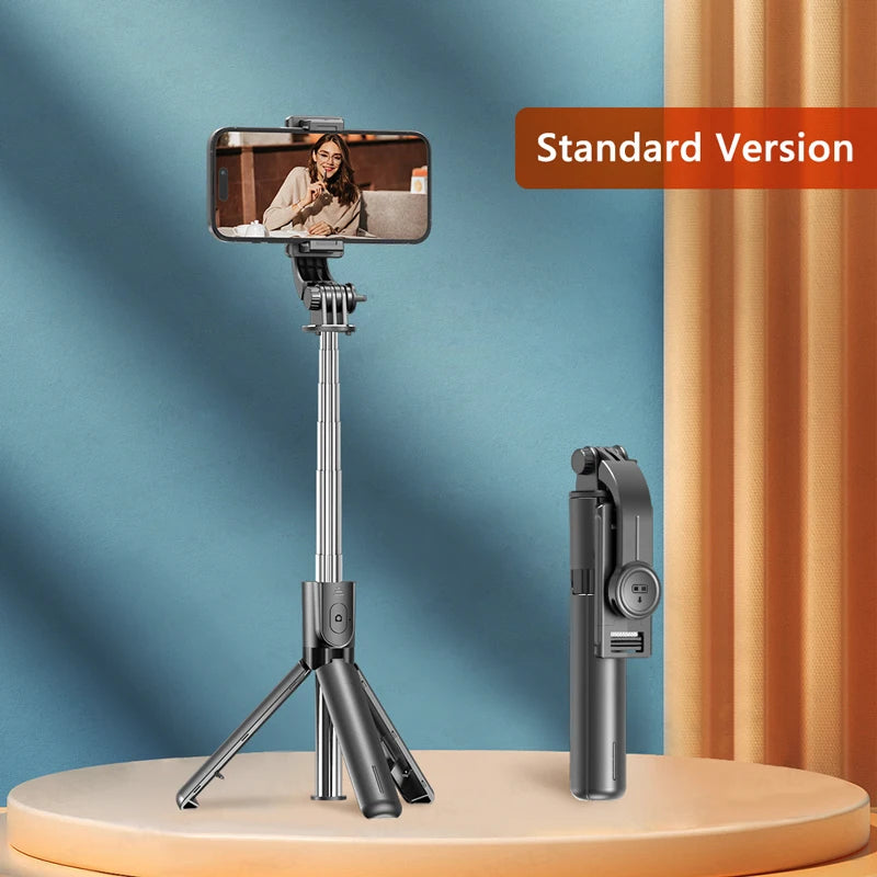 Capture Every Moment with the F01 Selfie Stick Tripod - 360° Rotation, Extendable, and Bluetooth Remote for iPhone and Android