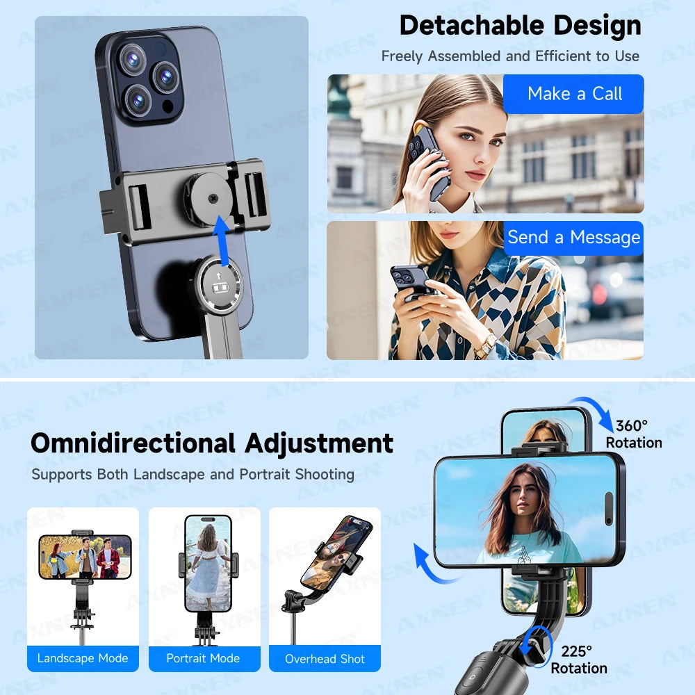 Capture Every Moment with the F15 Selfie Stick Tripod – 6-Section Extendable Pole, Bluetooth Remote, and 360° Rotation for Perfect Vlogs
