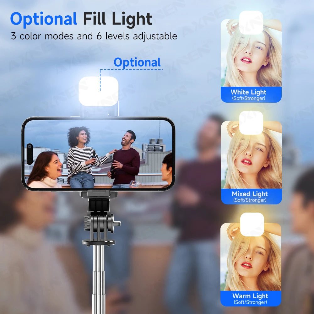 Capture Every Moment with the F01 Selfie Stick Tripod - 360° Rotation, Extendable, and Bluetooth Remote for iPhone and Android