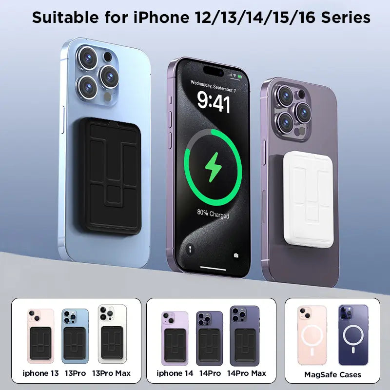 Elevate Your Charging Experience with the 10000mAh Magnetic Power Bank - Wireless Portable Charger for iPhone 12-16 Series with USB-C Cable and LED Display - Compact and Stylish Design in Black