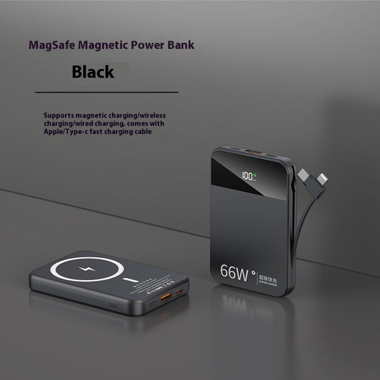 Experience Lightning-Fast Charging with the Magsafe Magnetic Wireless 66W Power Bank - Sleek, Stylish, and Efficient!