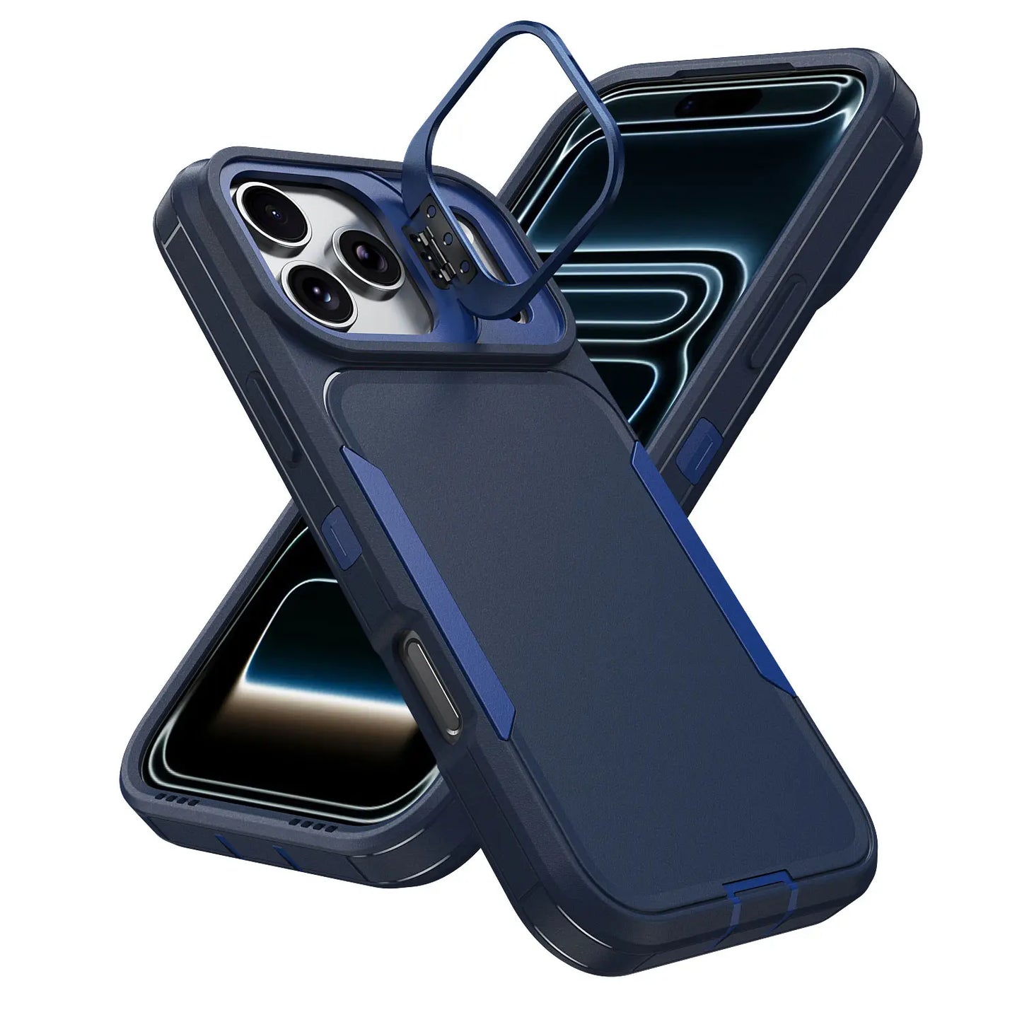 Ultimate Heavy Duty Shockproof Case for iPhone 17/15/14/13/12 Pro Max – Military Grade Protection & Built-In Camera Kickstand