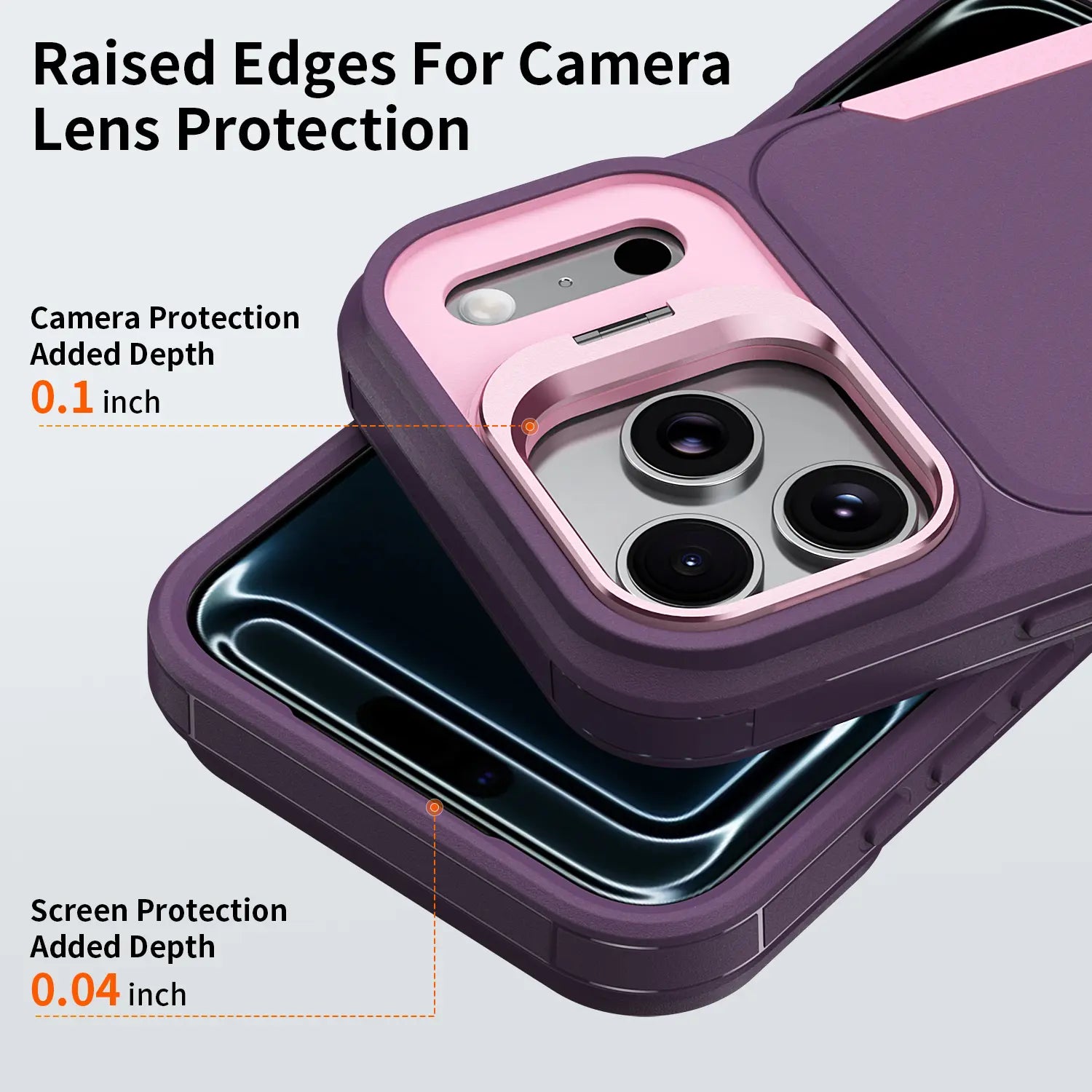 Ultimate Heavy Duty Shockproof Case for iPhone 17/15/14/13/12 Pro Max – Military Grade Protection & Built-In Camera Kickstand