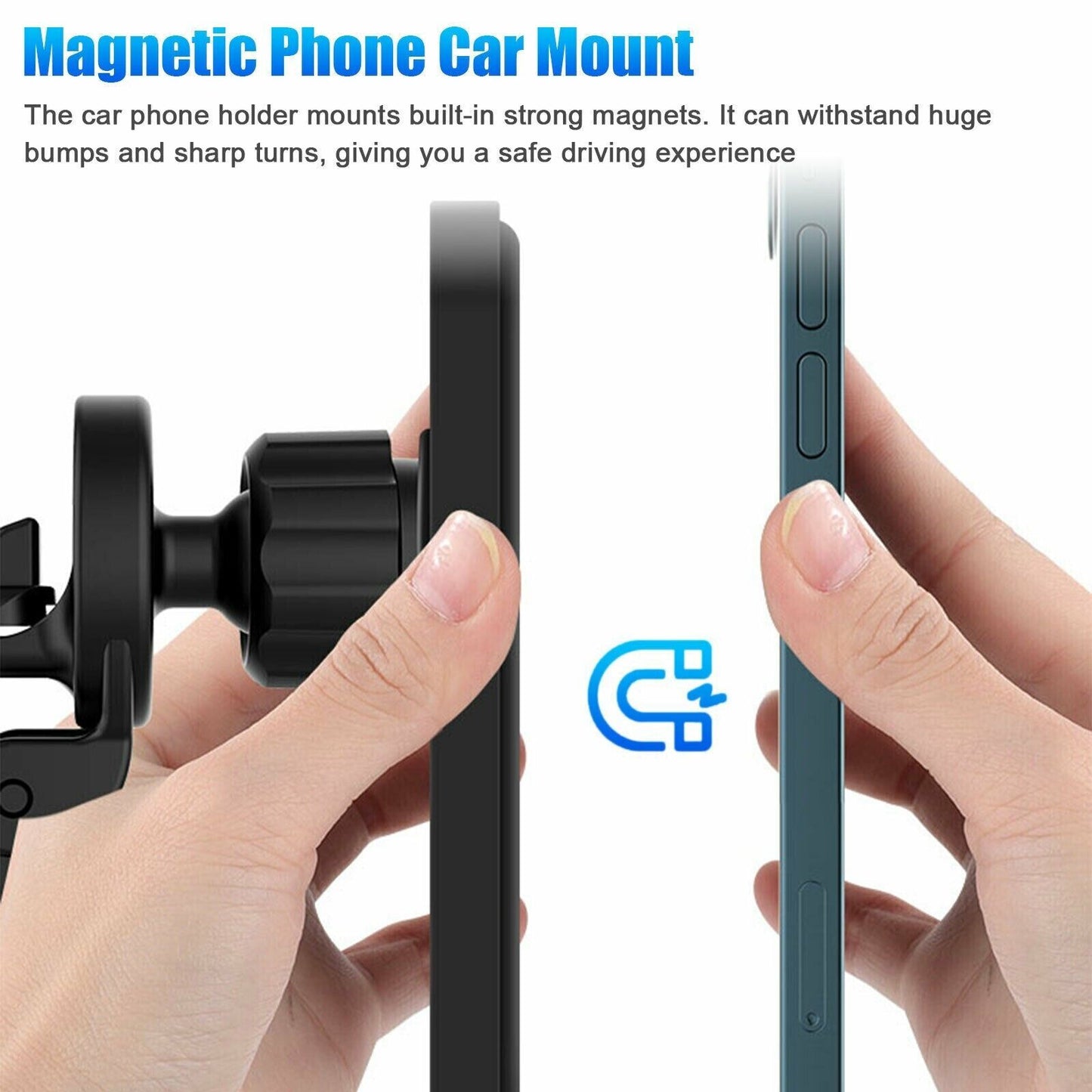 Ultimate Magnetic Wireless Charger Car Mount Holder for iPhone 12, 13, 14 Pro Max - Effortless Charging On-the-Go!