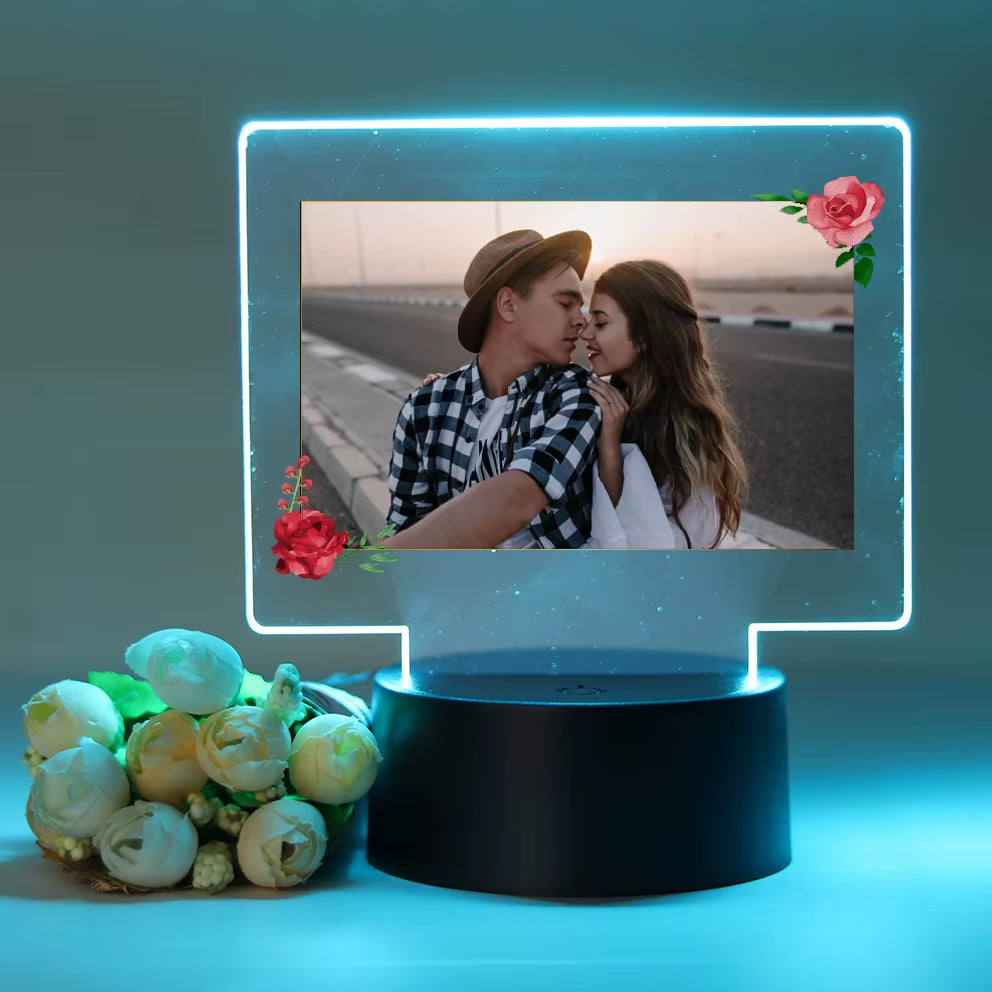 Illuminate Your Love: Customizable 3D Acrylic LED Night Lamp for Couples – Perfect Gift for Birthdays and Weddings!