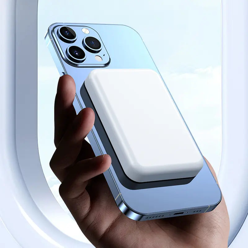 Experience Ultimate Convenience with the 5000mAh Magnetic Power Bank - MagSafe Wireless Fast Charger for iPhone 12-17 Pro/Pro Max, Your Perfect On-the-Go Battery Companion!