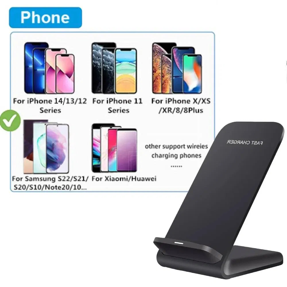 Experience Effortless Charging with the Qi Wireless Fast Charger Pad Stand for Galaxy Phones