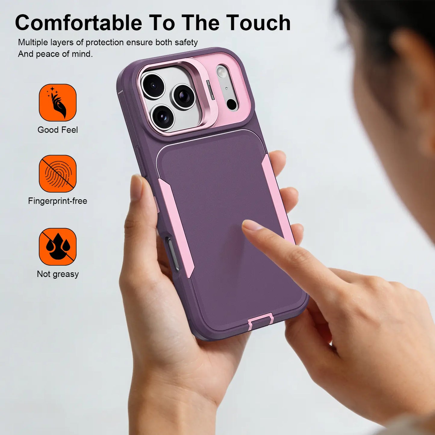 Ultimate Heavy Duty Shockproof Case for iPhone 17/15/14/13/12 Pro Max – Military Grade Protection & Built-In Camera Kickstand