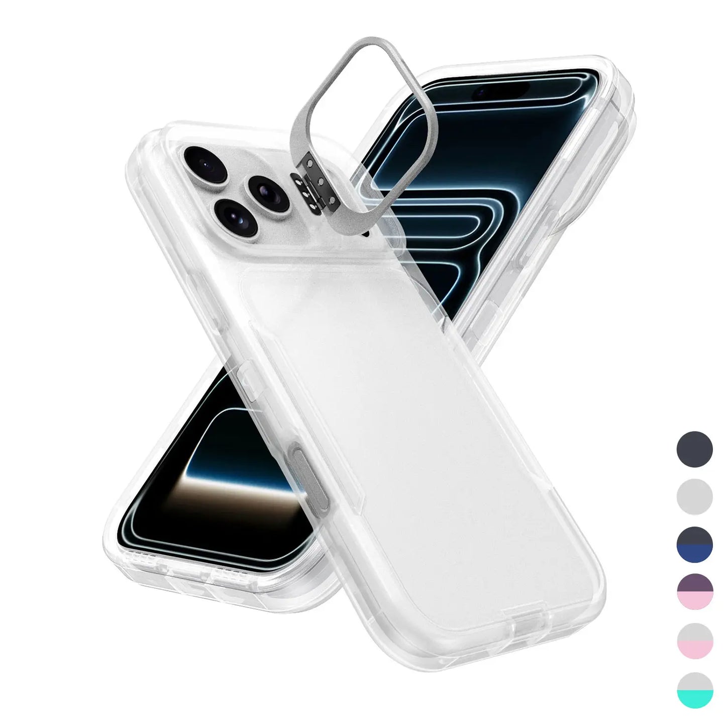 Ultimate Heavy Duty Shockproof Case for iPhone 17/15/14/13/12 Pro Max – Military Grade Protection & Built-In Camera Kickstand