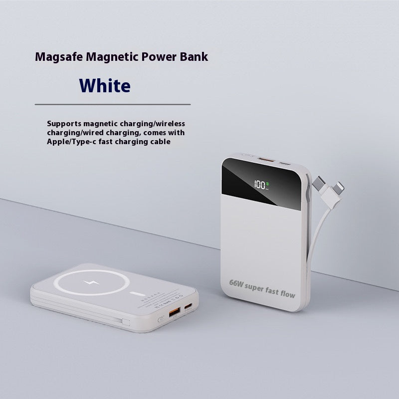 Experience Lightning-Fast Charging with the Magsafe Magnetic Wireless 66W Power Bank - Sleek, Stylish, and Efficient!